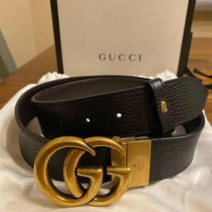 MEN’S GUCCI BELT REVERSIBLE BLACK/BROWN